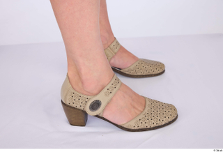 Hanane beige strap buckle shoes casual foot 0007.jpg